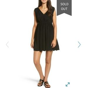 Black dress with tie back, small.